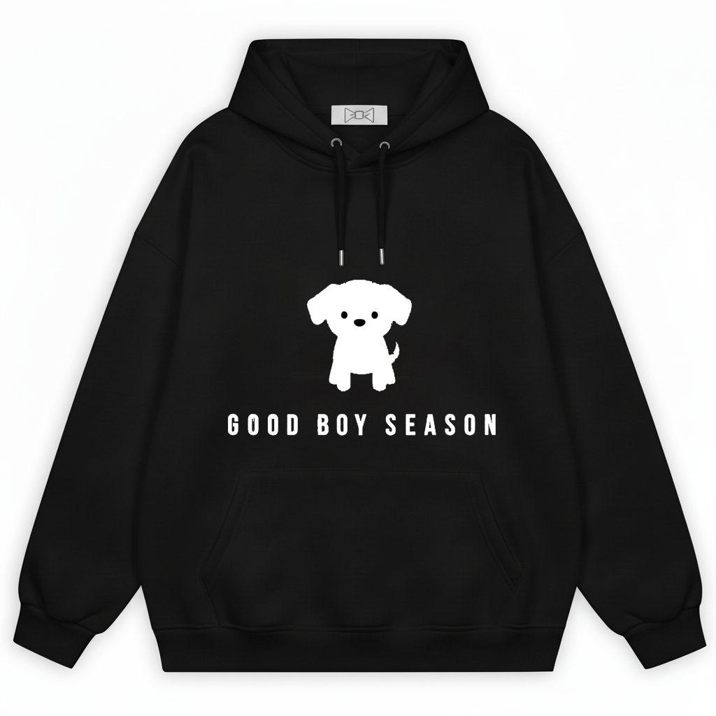 Good Boy Season Puppy Silhouette Hoodie H1080