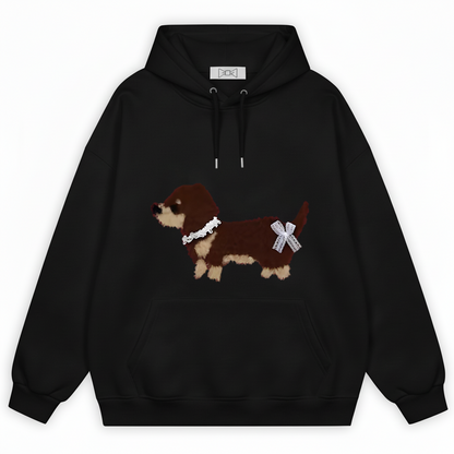 Bow Tie Dachshund Hoodie H1043
