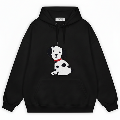 Red Collar Dalmatian Puppy Hoodie H1042