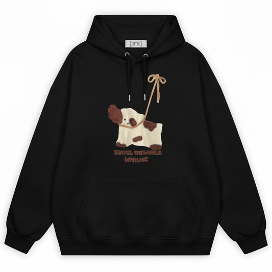 Travel The World Puppy Hoodie H1064