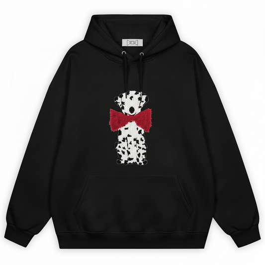 Dalmatian Red Bow Hoodie H1058