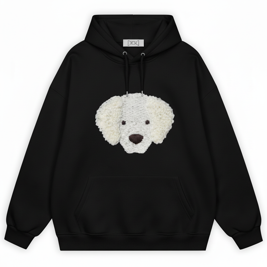 Fluffy White Dog Hoodie H1017