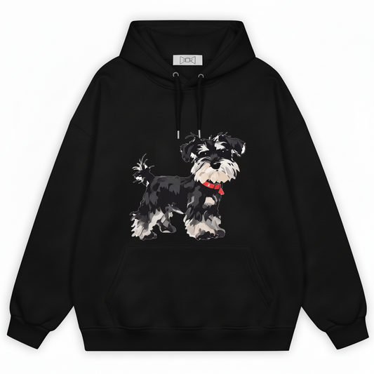 Cute Schnauzer Puppy Watercolor Art Hoodie H1097