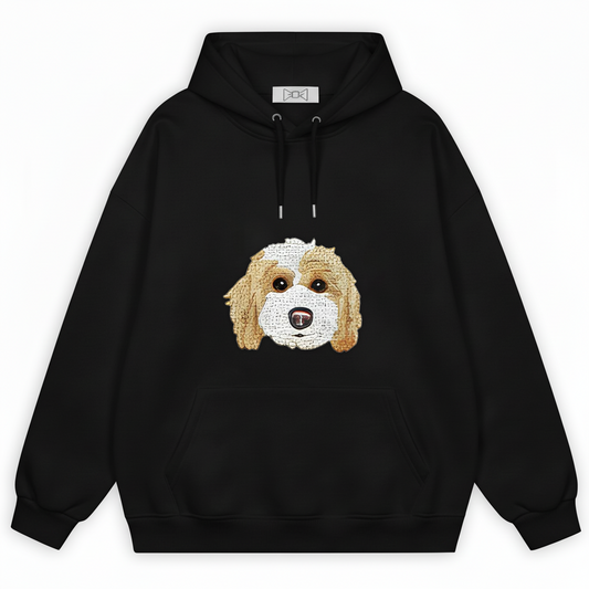 Fluffy Cocker Spaniel Big Face Hoodie H1069