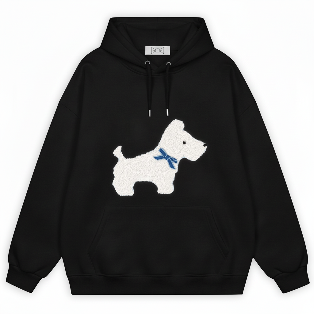 Fluffy Westie Hoodie H1048