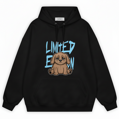 Limited Edition Crying Puppy Graffiti Graphic Hoodie H1085