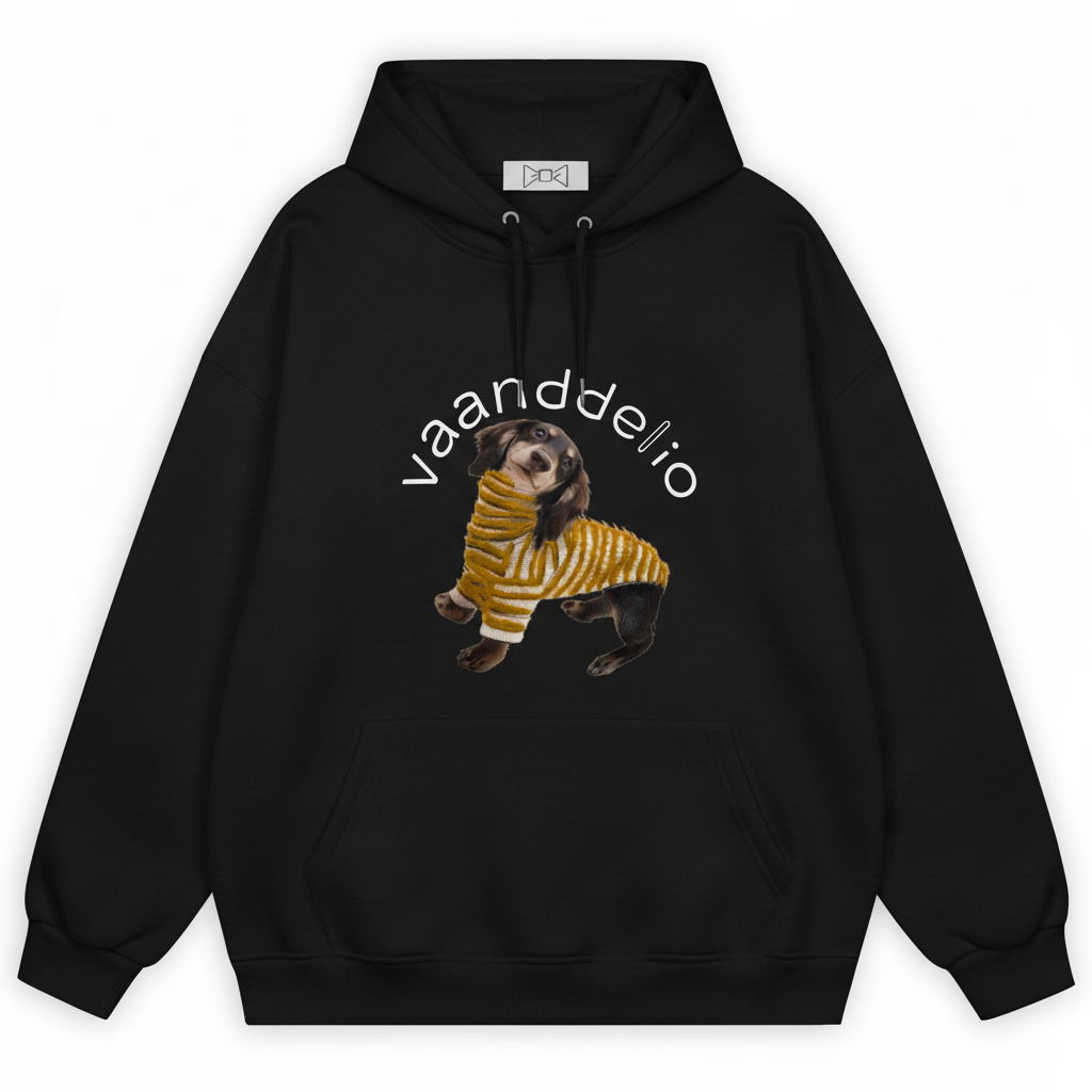 Vaanddelio Dachshund Stripe Sweater Hoodie H1074