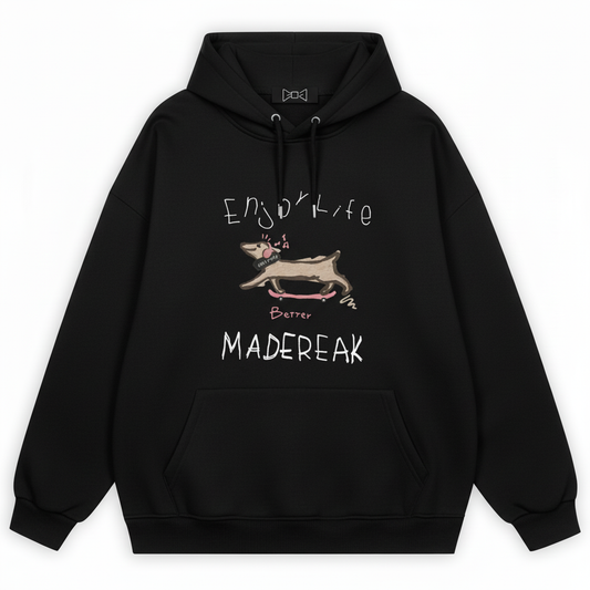 Minimalist Dog Madereak Terrier Hoodie H1027