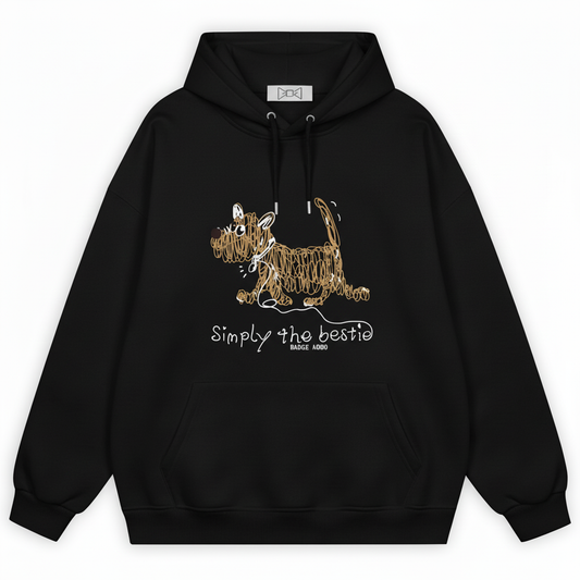 Simply Bestie Scottie Dog Hoodie H1015
