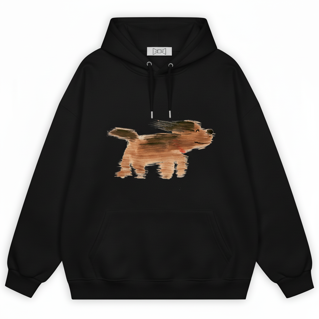 Retro Glitch Corgi Hoodie Retro H1010