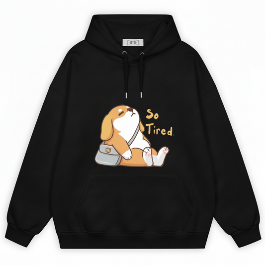 Funny So Tired Beagle Graphic Hoodie H1099