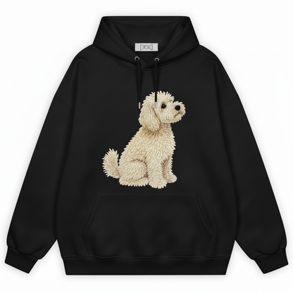 Fluffy Maltipoo Sitting Pose Hoodie H1070