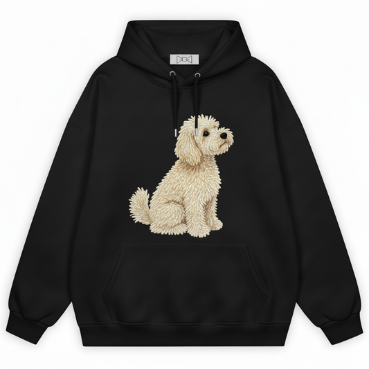 Fluffy Maltipoo Sitting Pose Hoodie H1070