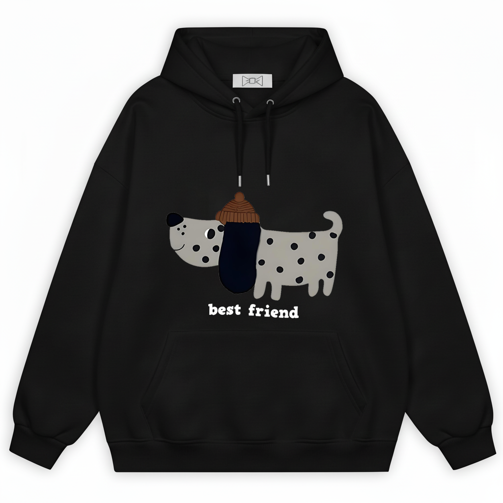 Best Friend Spotty Dog Hoodie H1045