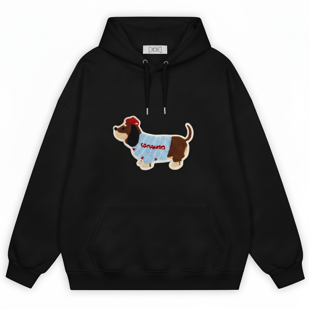 French Beret Dachshund Hoodie H1022