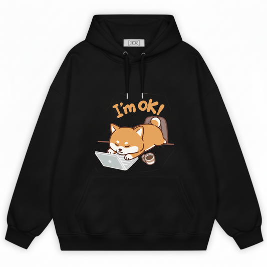 Funny Shiba Inu Laptop Graphic Hoodie H1098