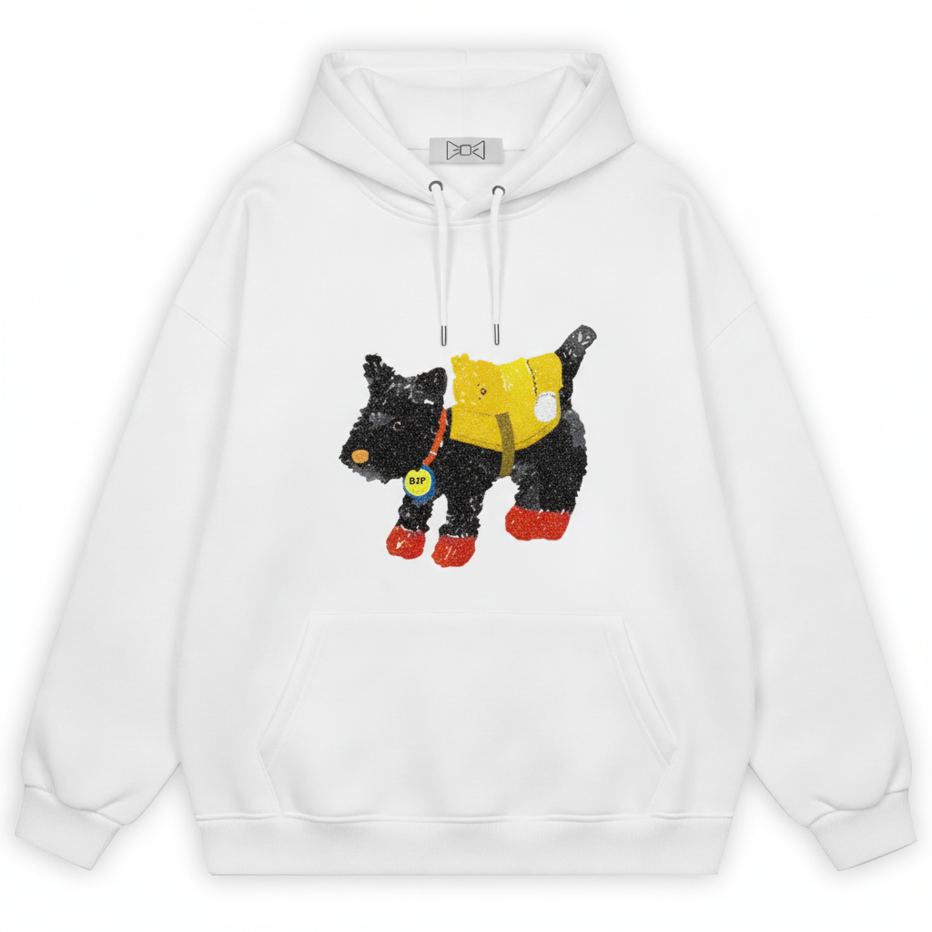 Vintage Scottie Dog Hoodie H1020