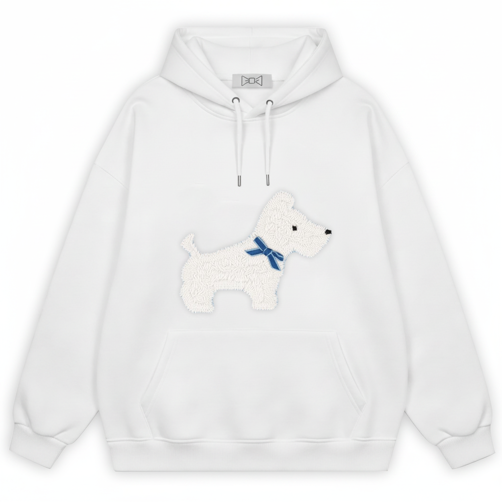 Fluffy Westie Hoodie H1048