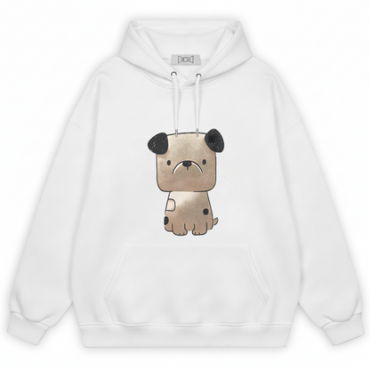 Minimalist Puppy Dog Graphic Hoodie H1032