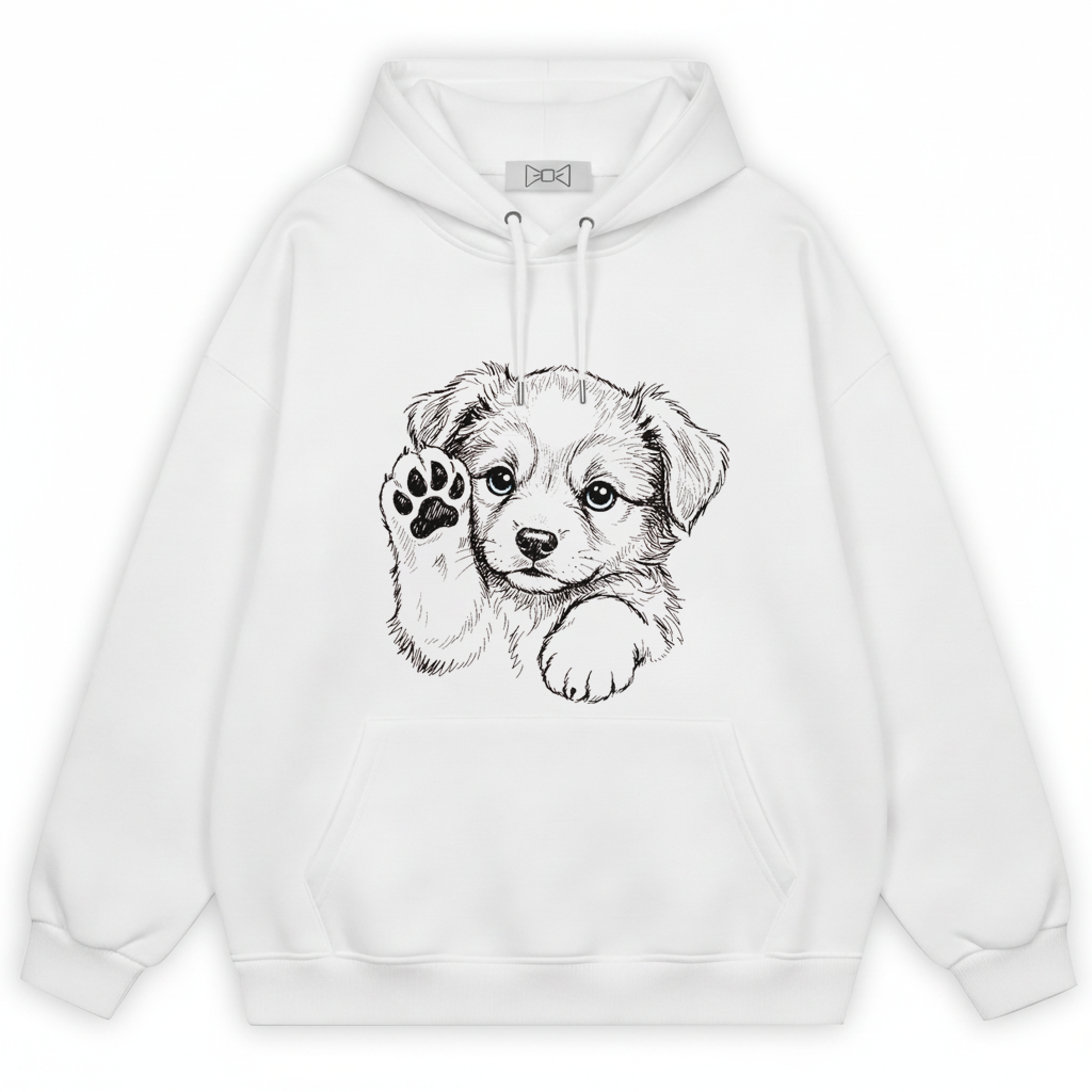 Will Work For Dog Treats Five Dogs Funny Hoodie H1083