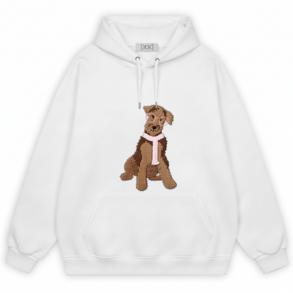 Glasses Scarf Puppy  Hoodie H1046