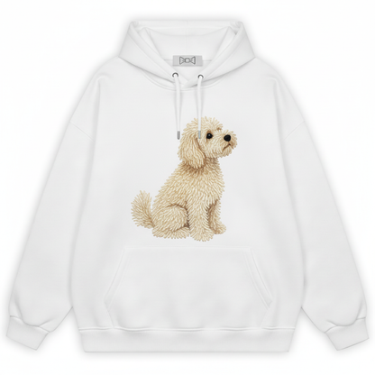 Fluffy Maltipoo Sitting Pose Hoodie H1070
