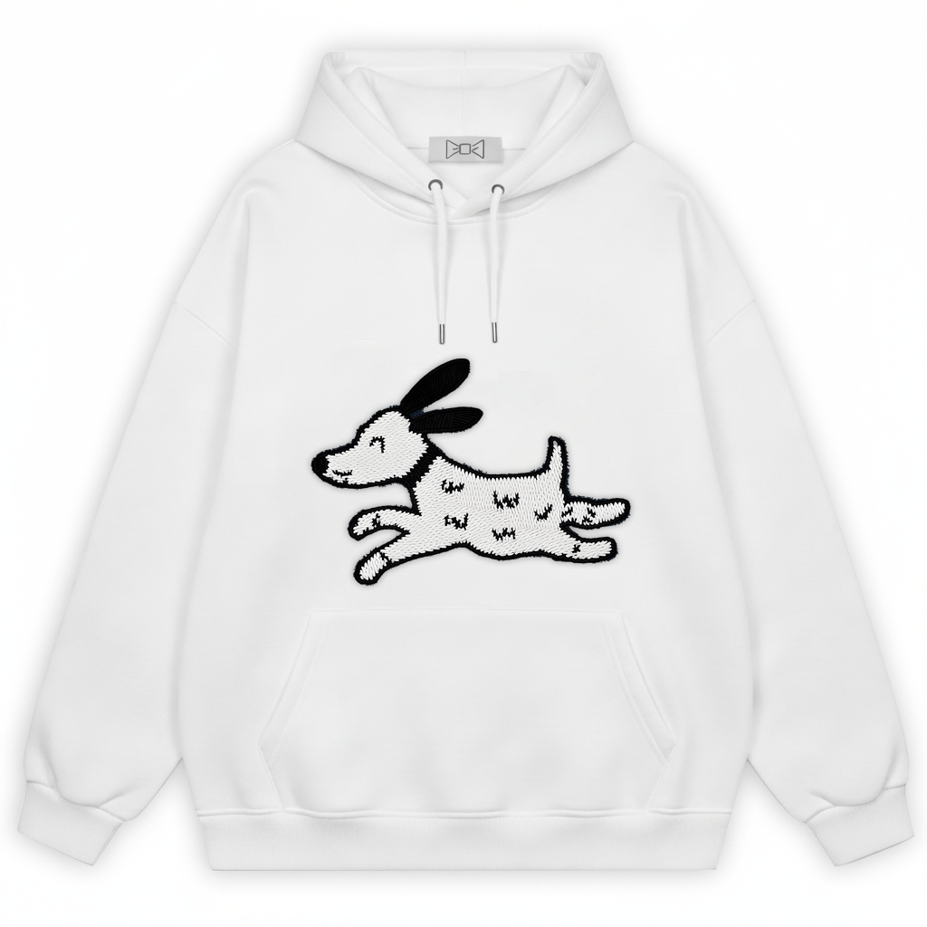 Running Spotty Dog Hoodie H1052