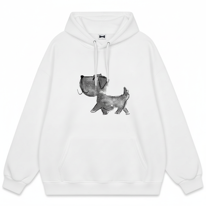 Watercolor Dachshund Graphic Hoodie H1005