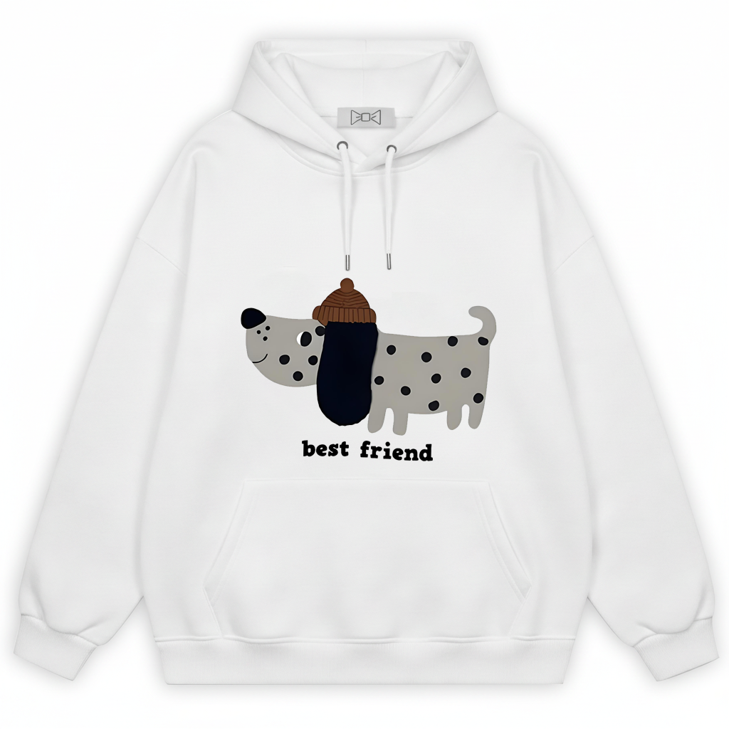 Best Friend Spotty Dog Hoodie H1045