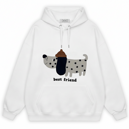Best Friend Spotty Dog Hoodie H1045