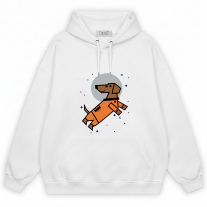 Space Astronaut Dachshund Cute Graphic Hoodie H1112