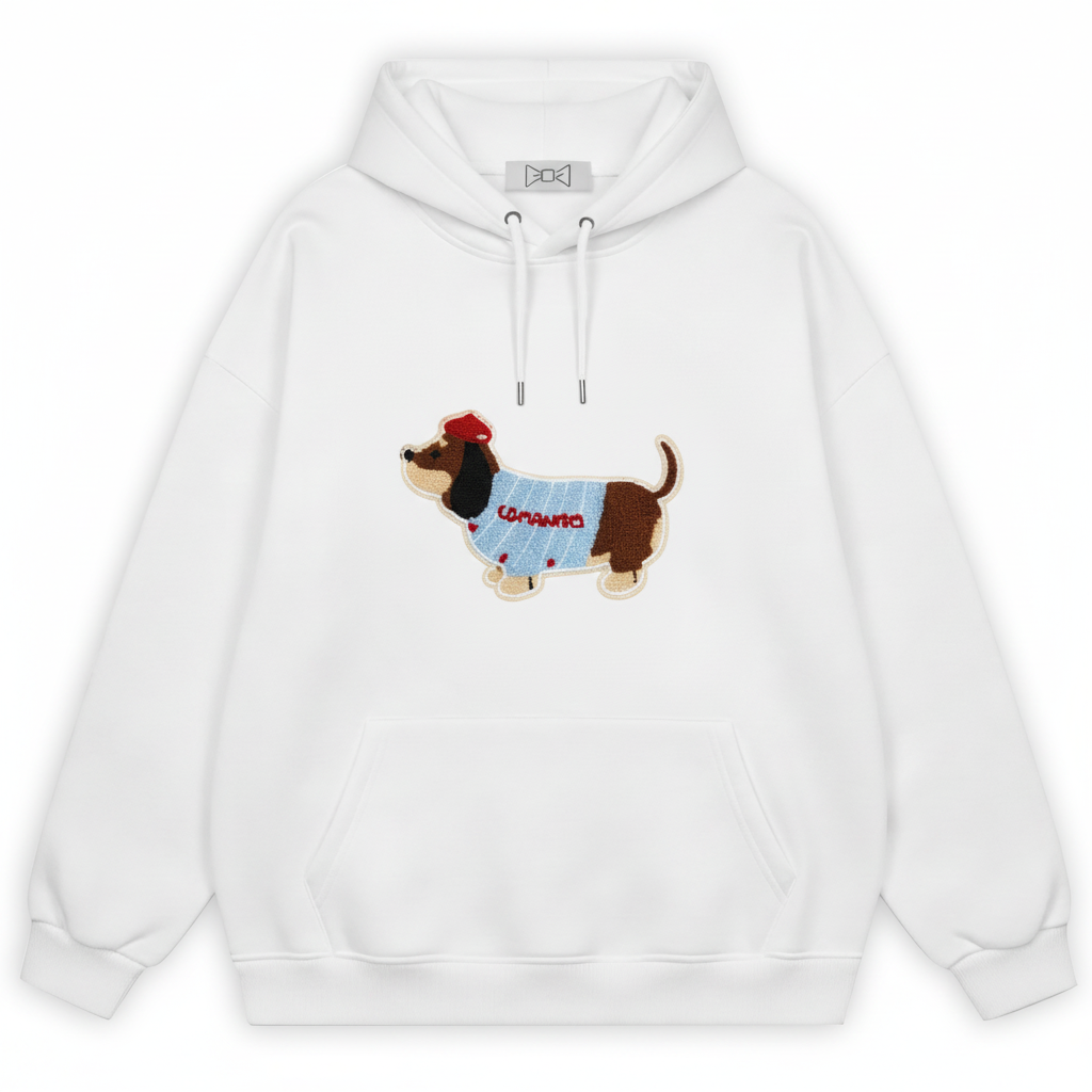 French Beret Dachshund Hoodie H1022