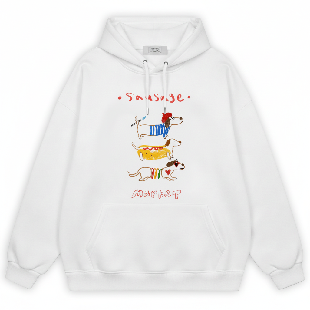 Sausage Market Dachshund Trio Funny Hoodie H1076