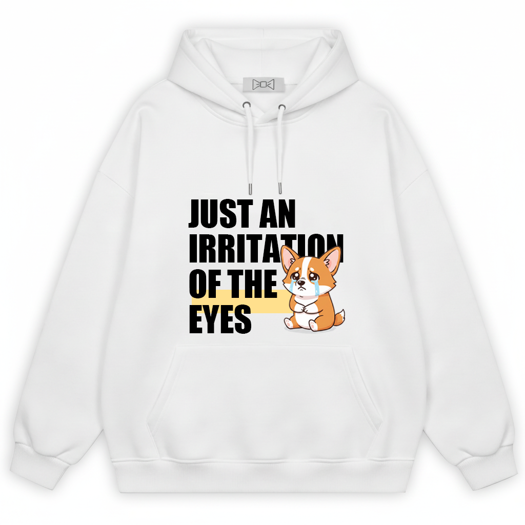 Irritation of the Eyes Funny Crying Corgi Hoodie H1103