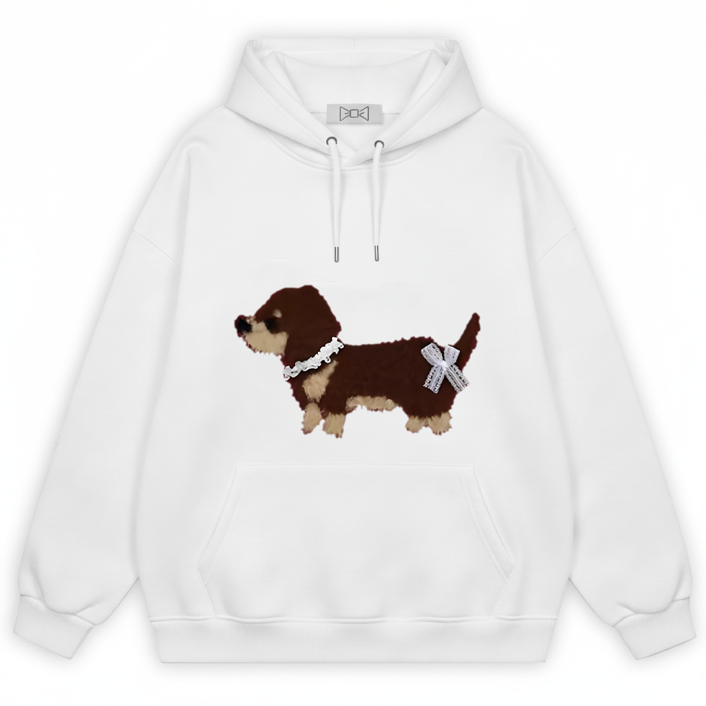 Bow Tie Dachshund Hoodie H1043