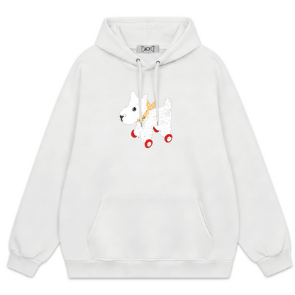 Cute White Dog Hoodie H1009
