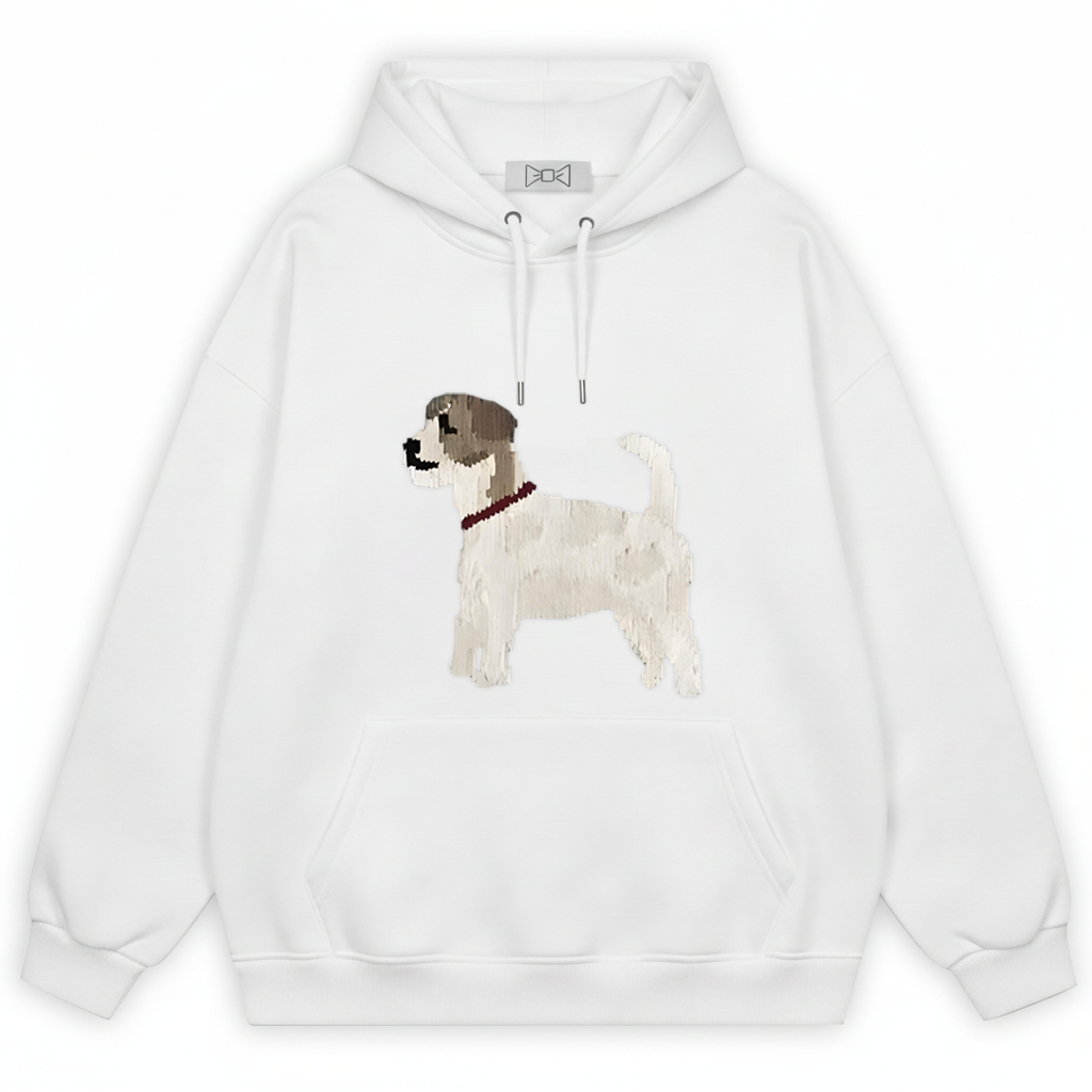 Pixel Art Beagle Dog Hoodie H1034