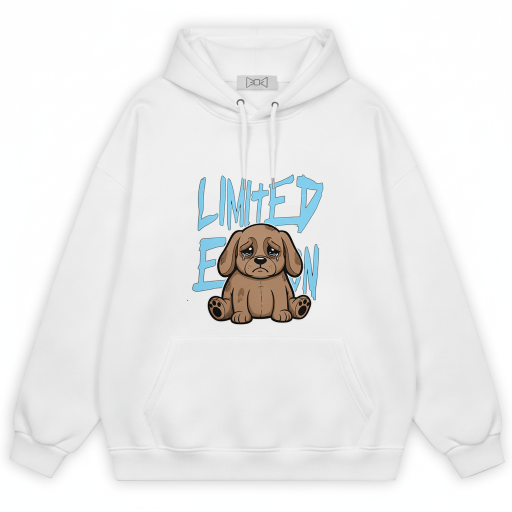 Limited Edition Crying Puppy Graffiti Graphic Hoodie H1085