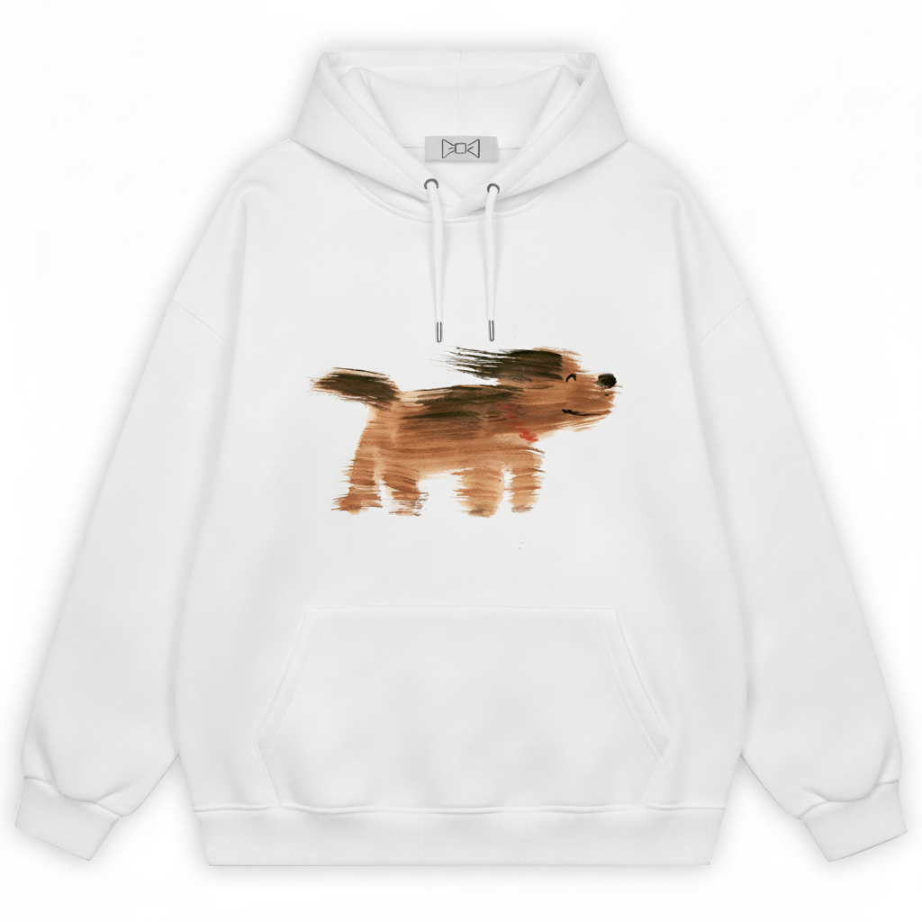 Retro Glitch Corgi Hoodie Retro H1010
