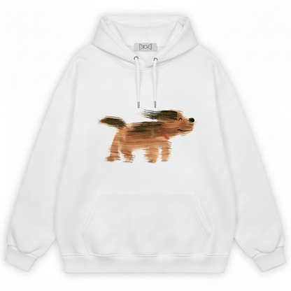 Retro Glitch Corgi Hoodie Retro H1010