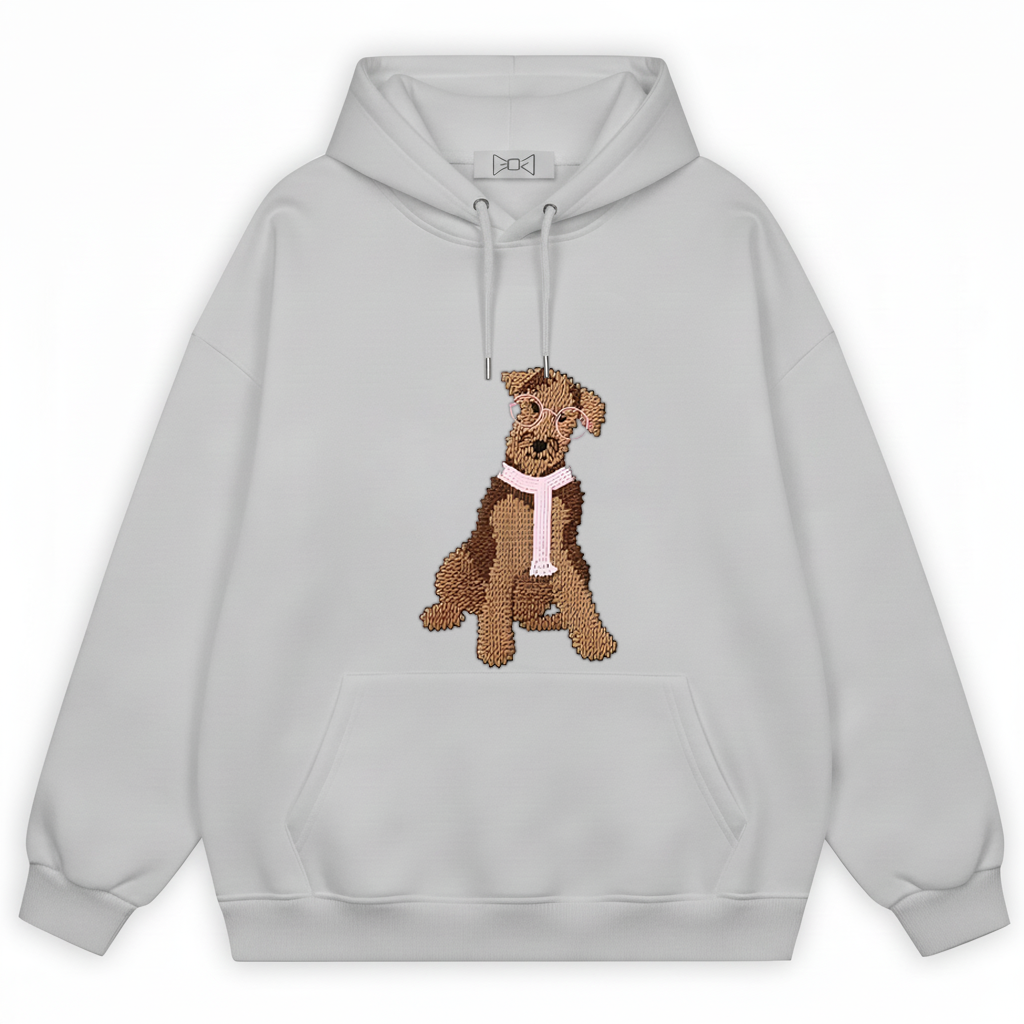 Glasses Scarf Puppy  Hoodie H1046