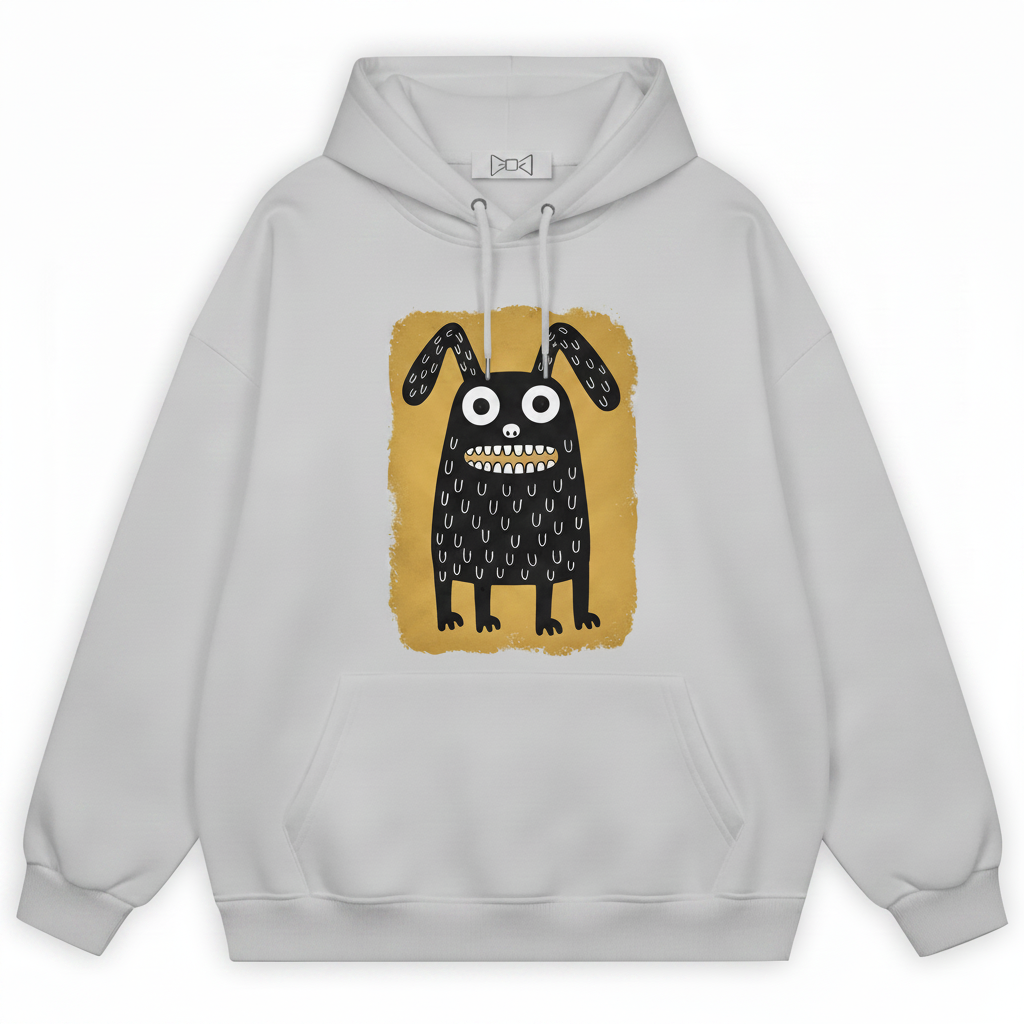 Creepy Cute Monster Bunny Funny Graphic Hoodie H1111
