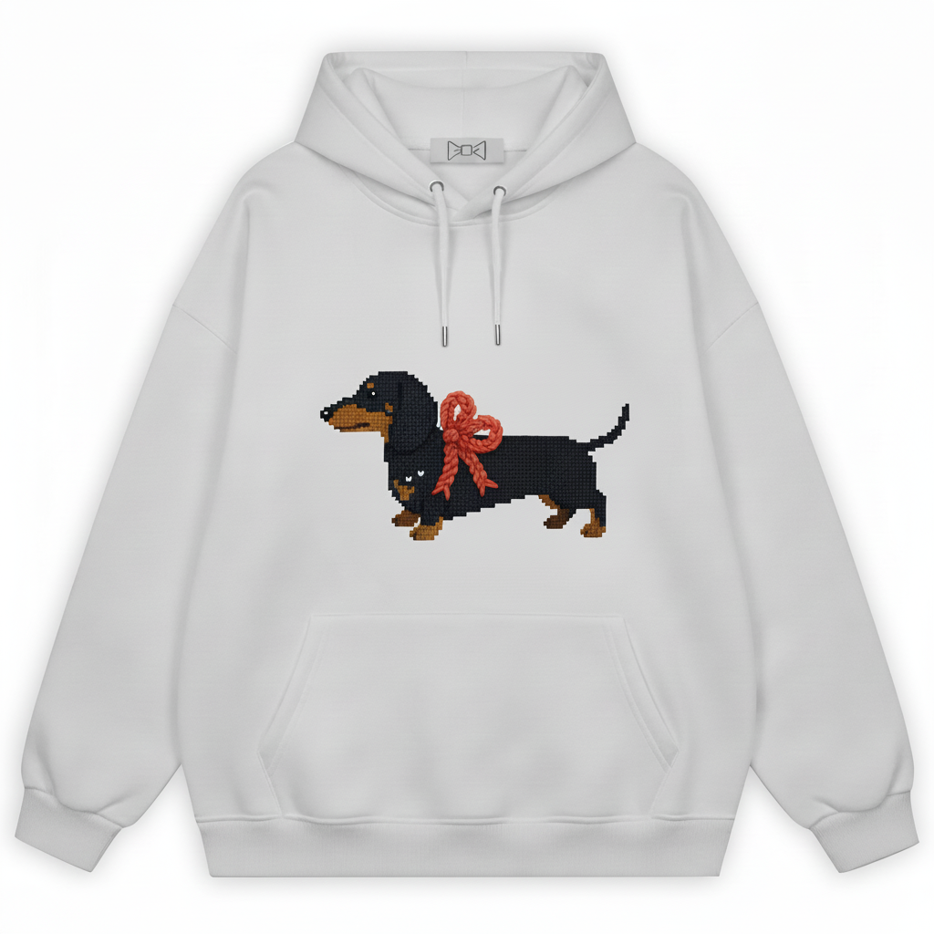 Pixel Art Dachshund Hoodie H1051