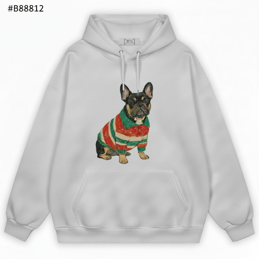 Christmas French Bulldog Hoodie H1025