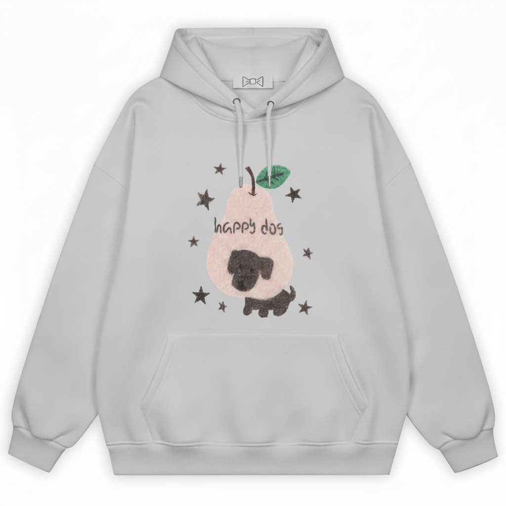 Happy Dog Pear Star Hoodie H1057
