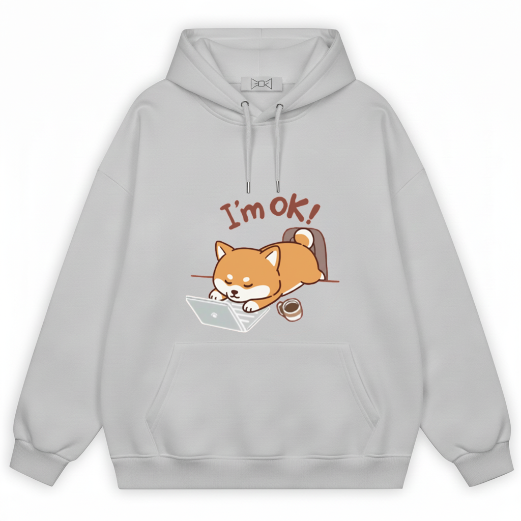 Funny Shiba Inu Laptop Graphic Hoodie H1098