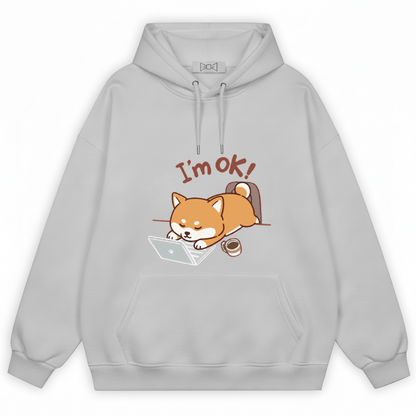 Funny Shiba Inu Laptop Graphic Hoodie H1098