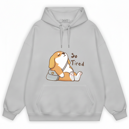 Funny So Tired Beagle Graphic Hoodie H1099