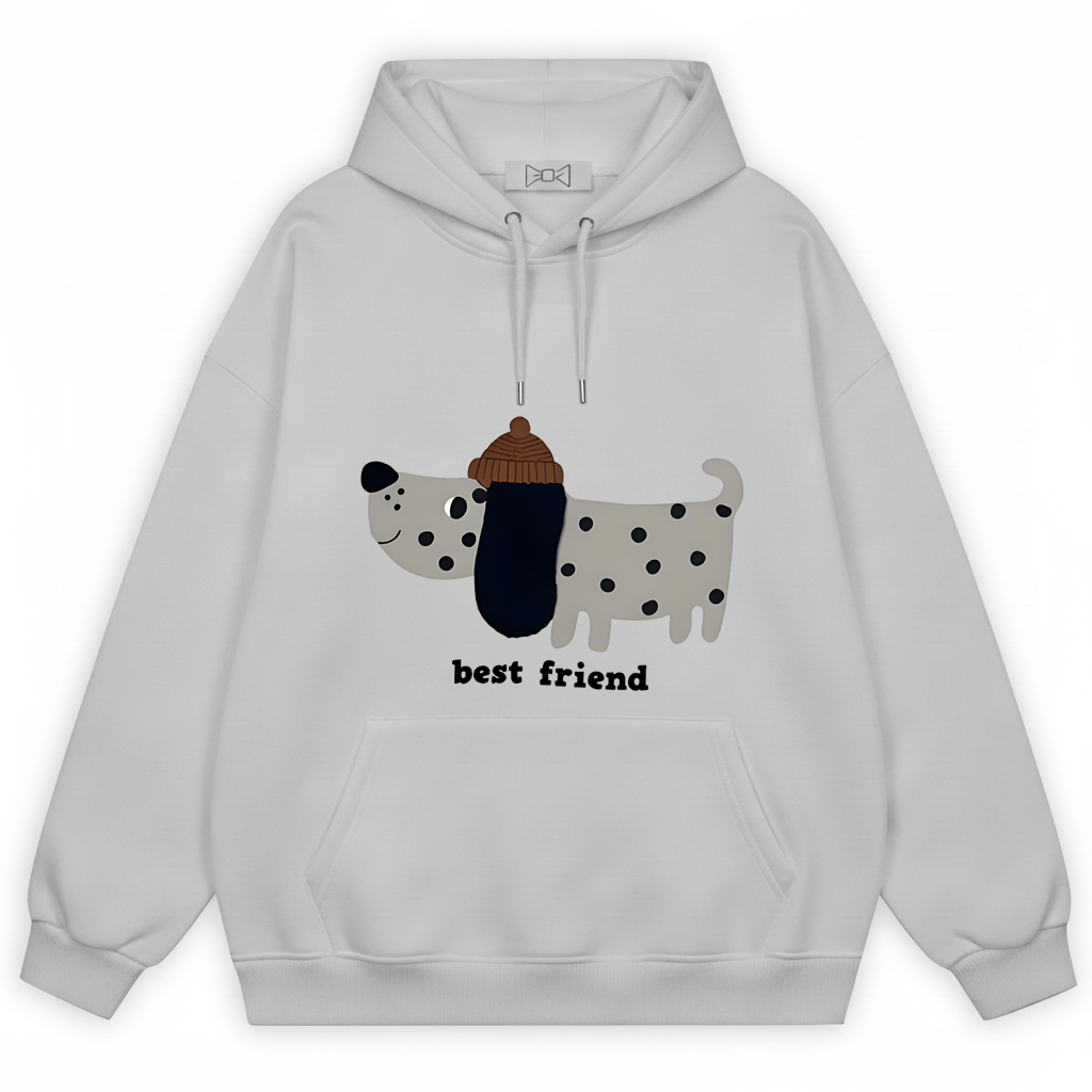 Best Friend Spotty Dog Hoodie H1045