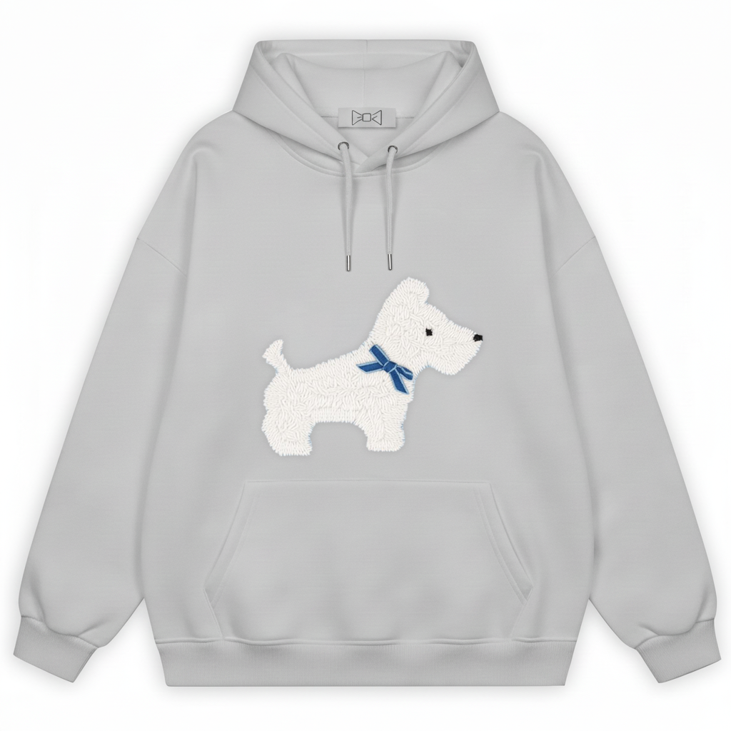 Fluffy Westie Hoodie H1048